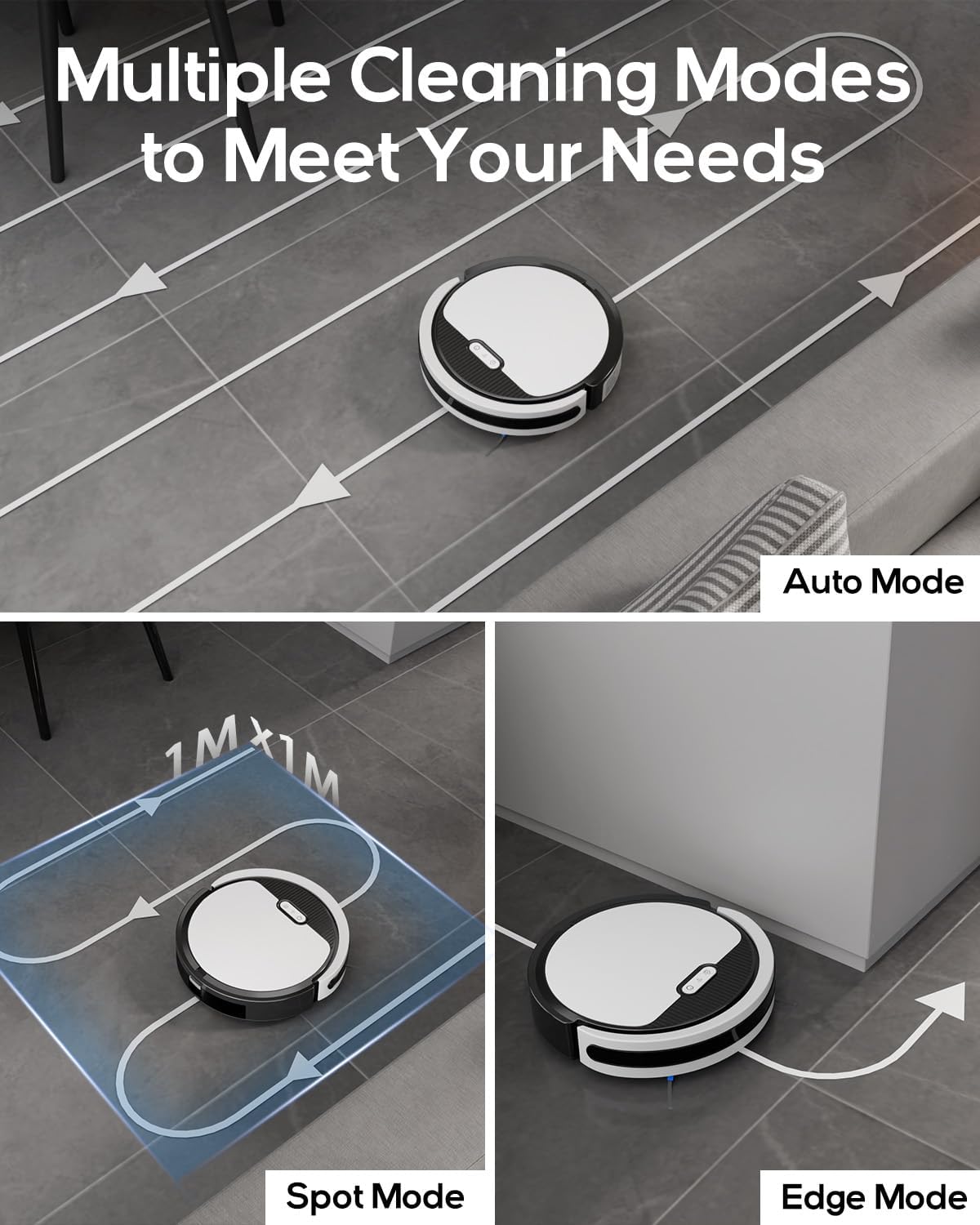 3-in-1 Robot Vacuum and Mop Combo with 5000Pa Powerful Suction