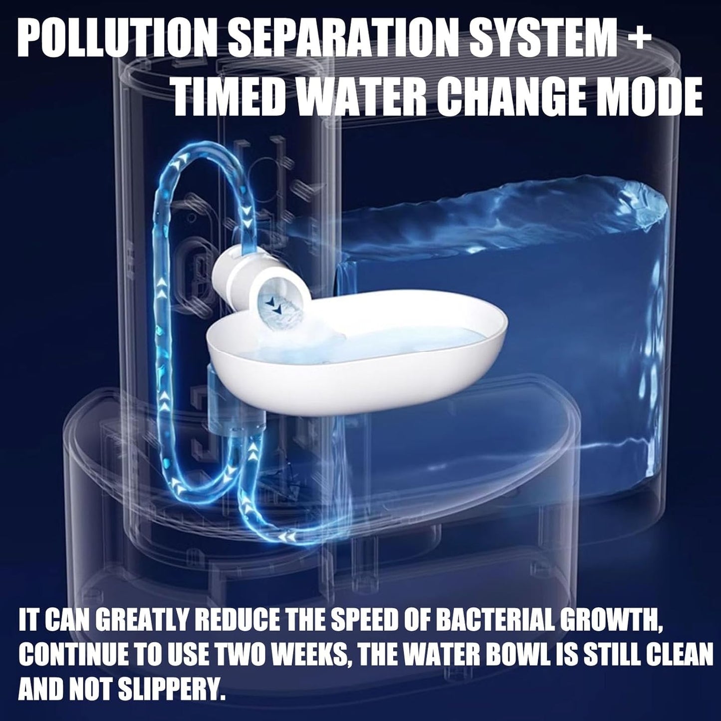 Automatic Pet Water Feeder with 3L Tank and Spill-Proof Design, USB Rechargeable Battery