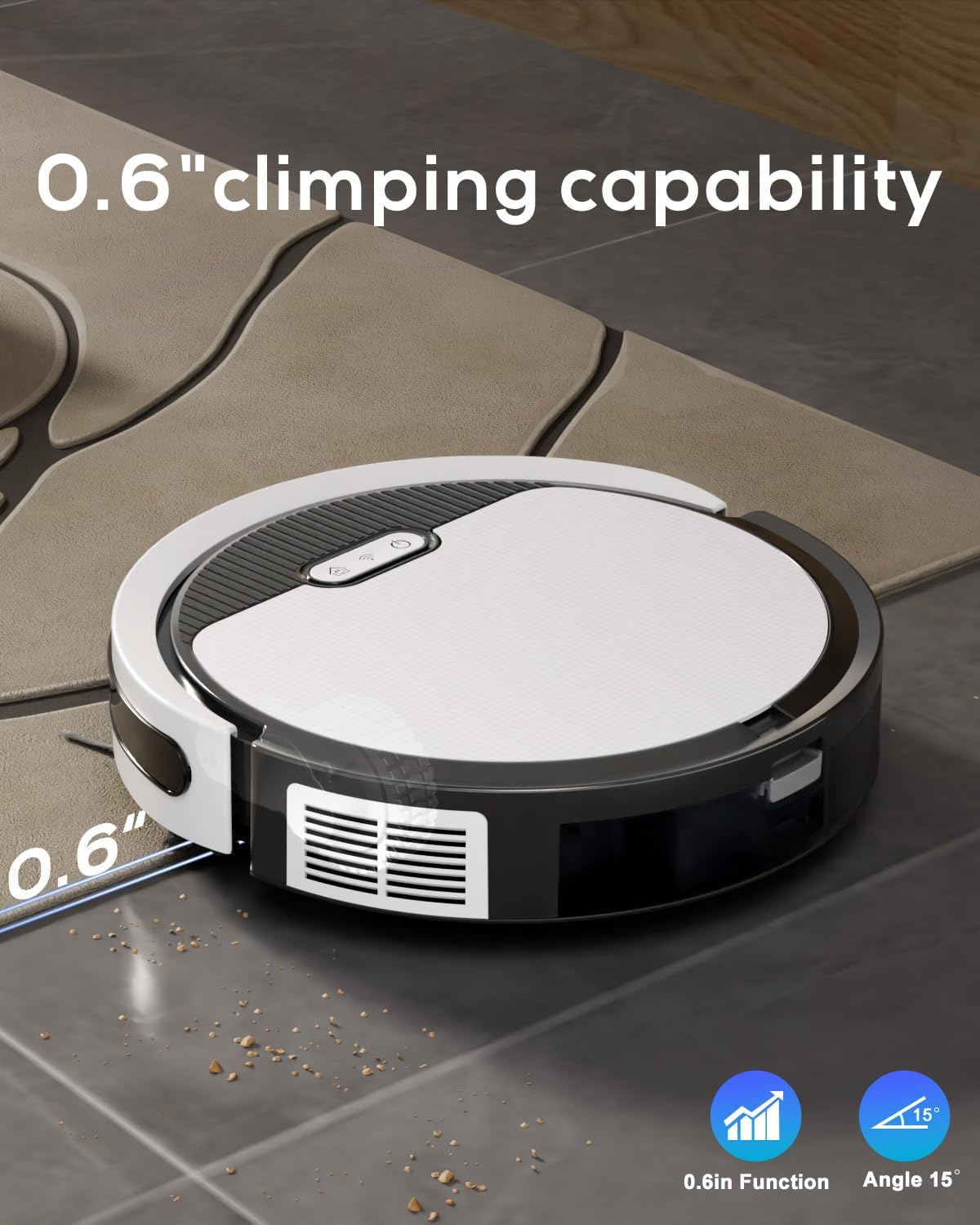 3-in-1 Robot Vacuum and Mop Combo with 5000Pa Powerful Suction