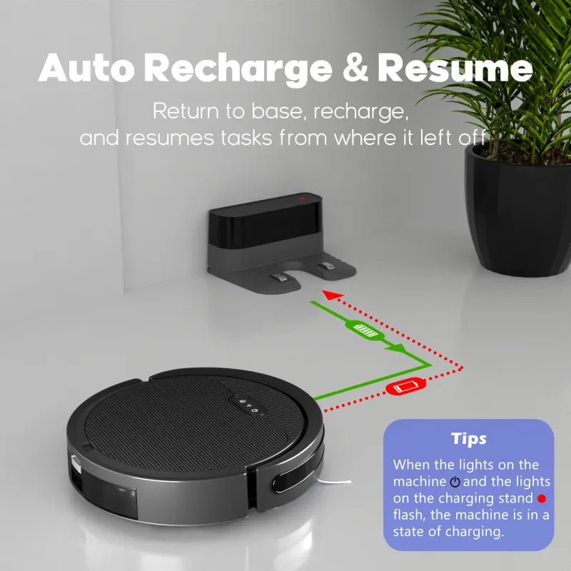 3-in-1 Robot Vacuum and Mop Combo with 5000Pa Powerful Suction