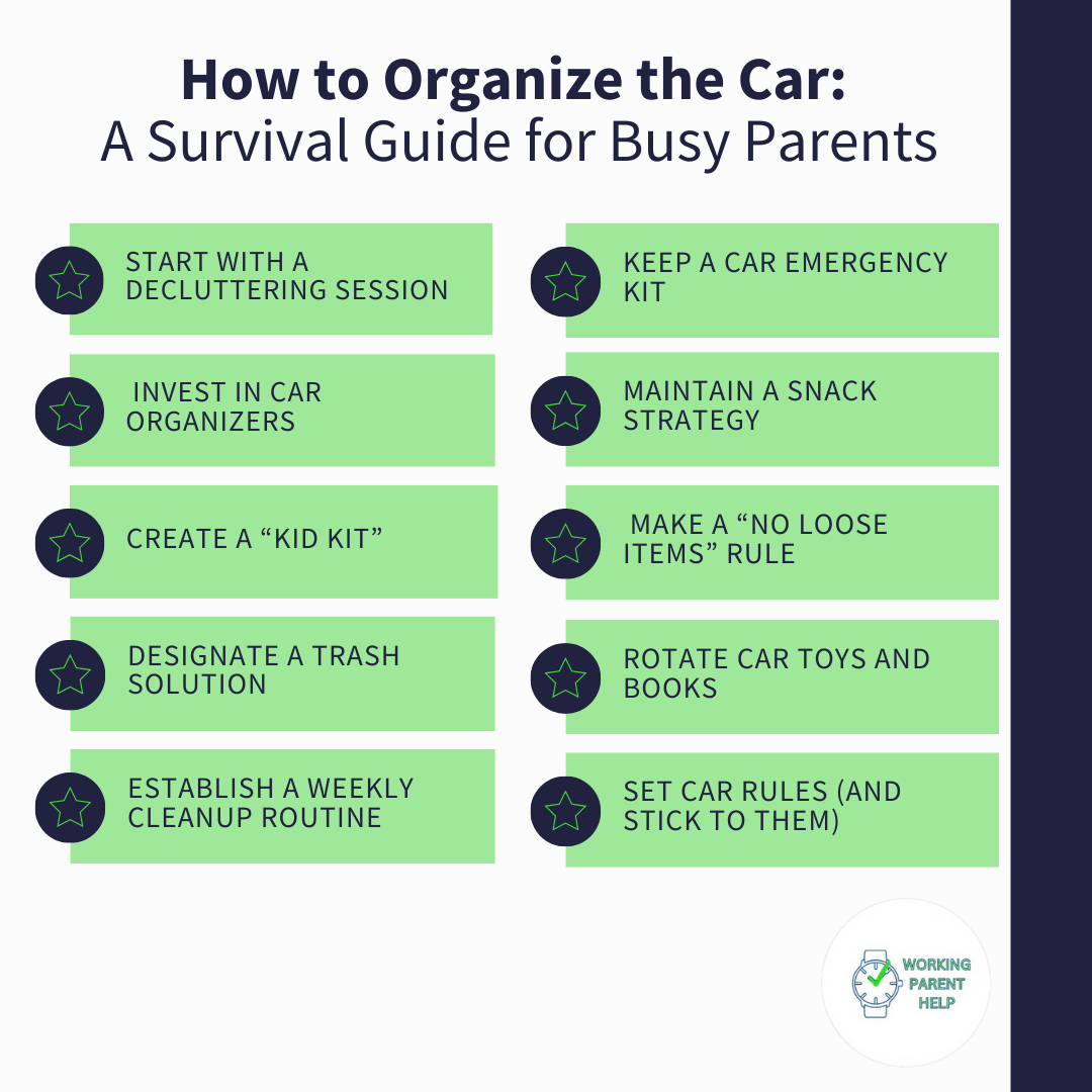 How to Organize the Car: A Survival Guide for Busy Parents