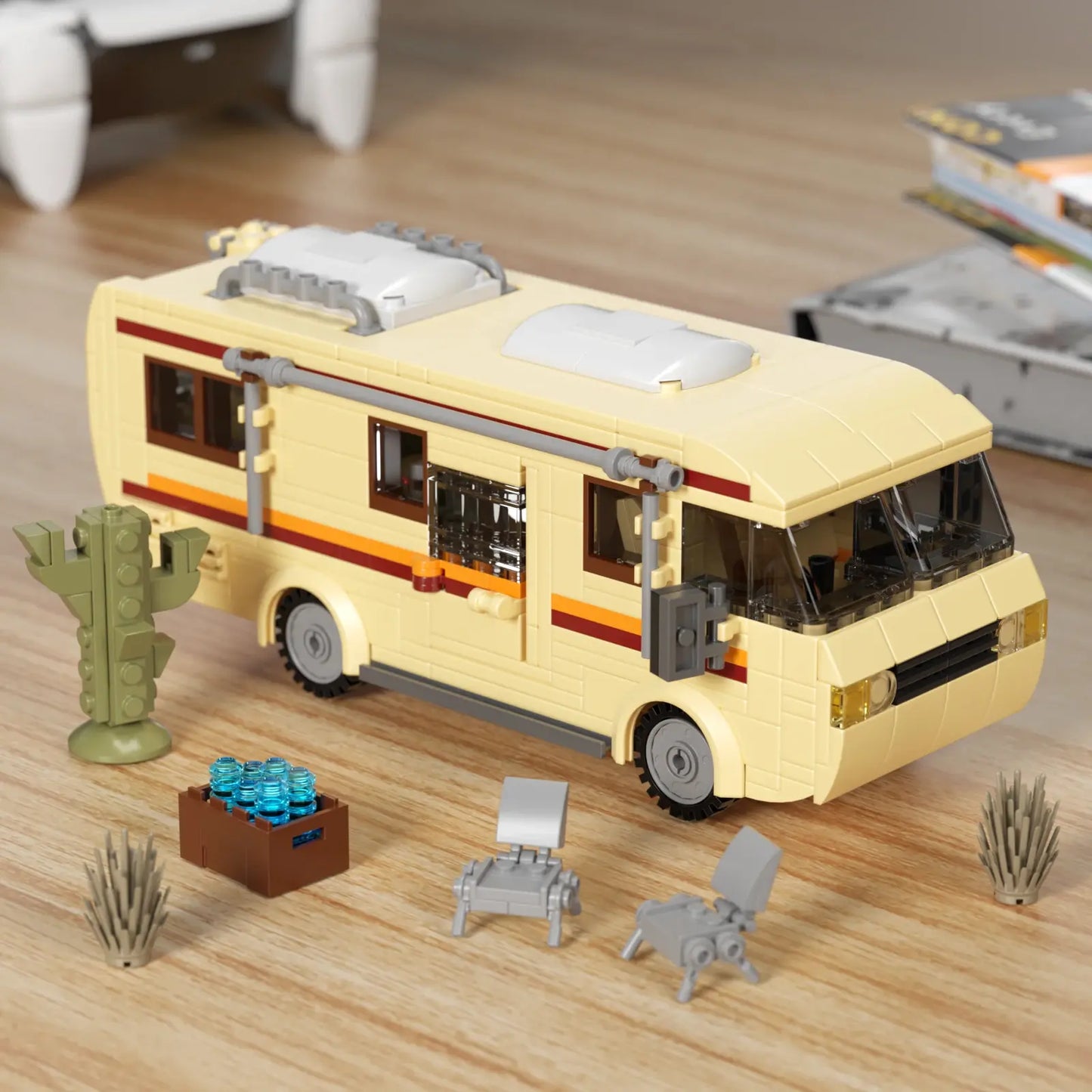 Cooking Lab RV Car Building Blocks Set