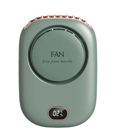 Portable USB Rechargeable Neck Fan – Hands-Free Cooling