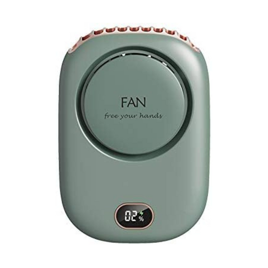 Portable USB Rechargeable Neck Fan – Hands-Free Cooling