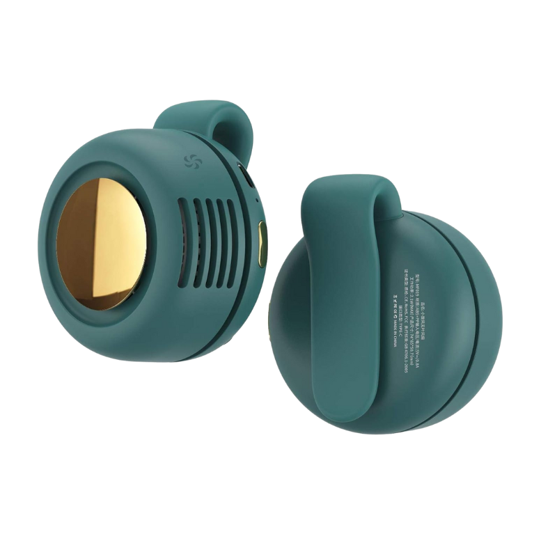 Bladeless Mini Clip Fan – USB Rechargeable Quiet Cooling