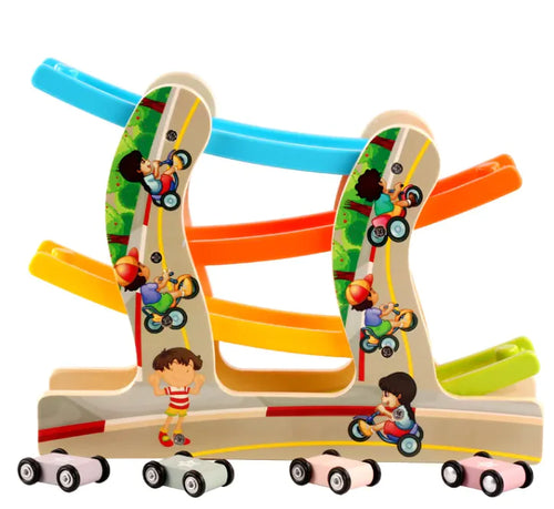 Four-Layer Track Pulley Toy