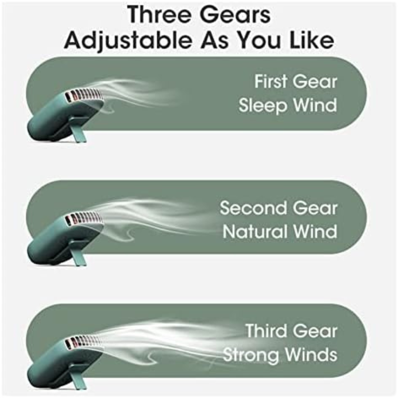 Portable USB Rechargeable Neck Fan – Hands-Free Cooling