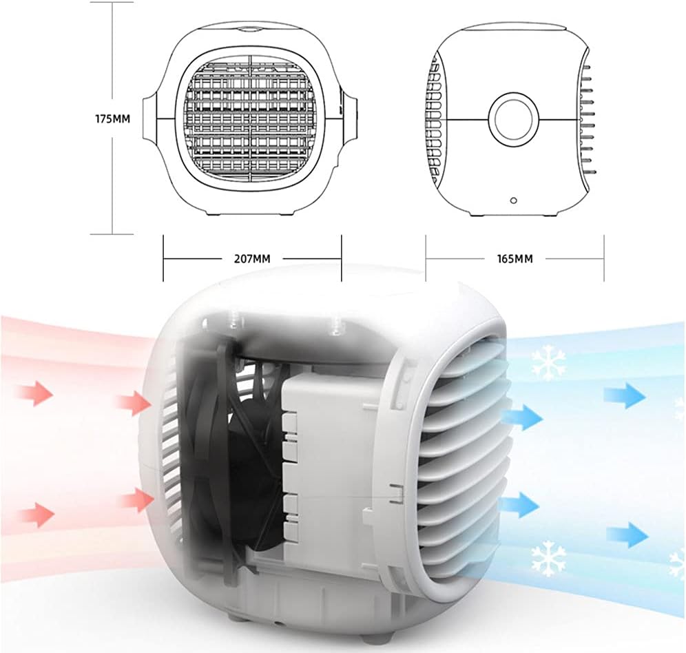 Lemon Portable Mini Air Cooler Humidifier Fan Combo