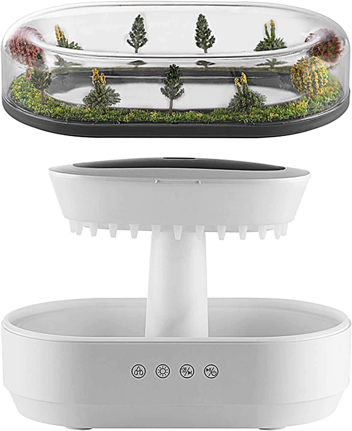 ZenScape - Ultrasonic Landscape Aroma Diffuser with Raindrop Mist