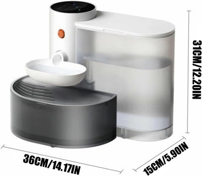 Automatic Pet Water Feeder with 3L Tank and Spill-Proof Design, USB Rechargeable Battery