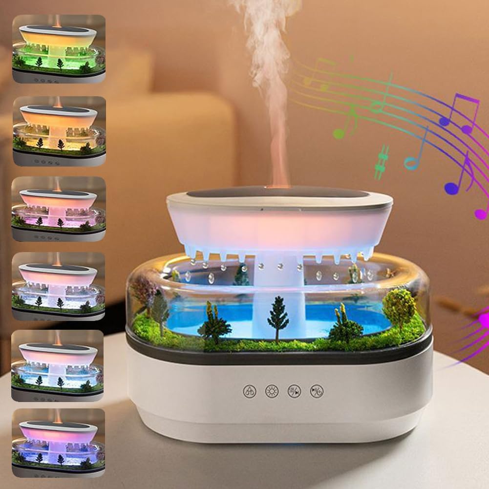 ZenScape - Ultrasonic Landscape Aroma Diffuser with Raindrop Mist