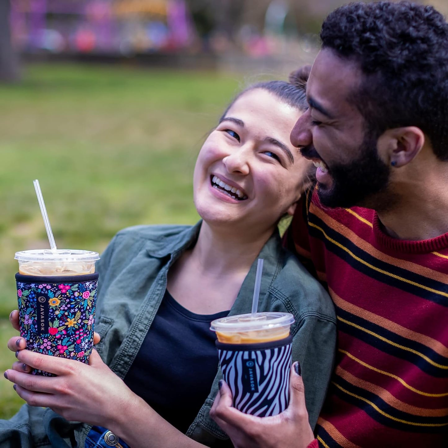 Neoprene Insulated Cup Sleeve for Iced Drinks 22-28oz