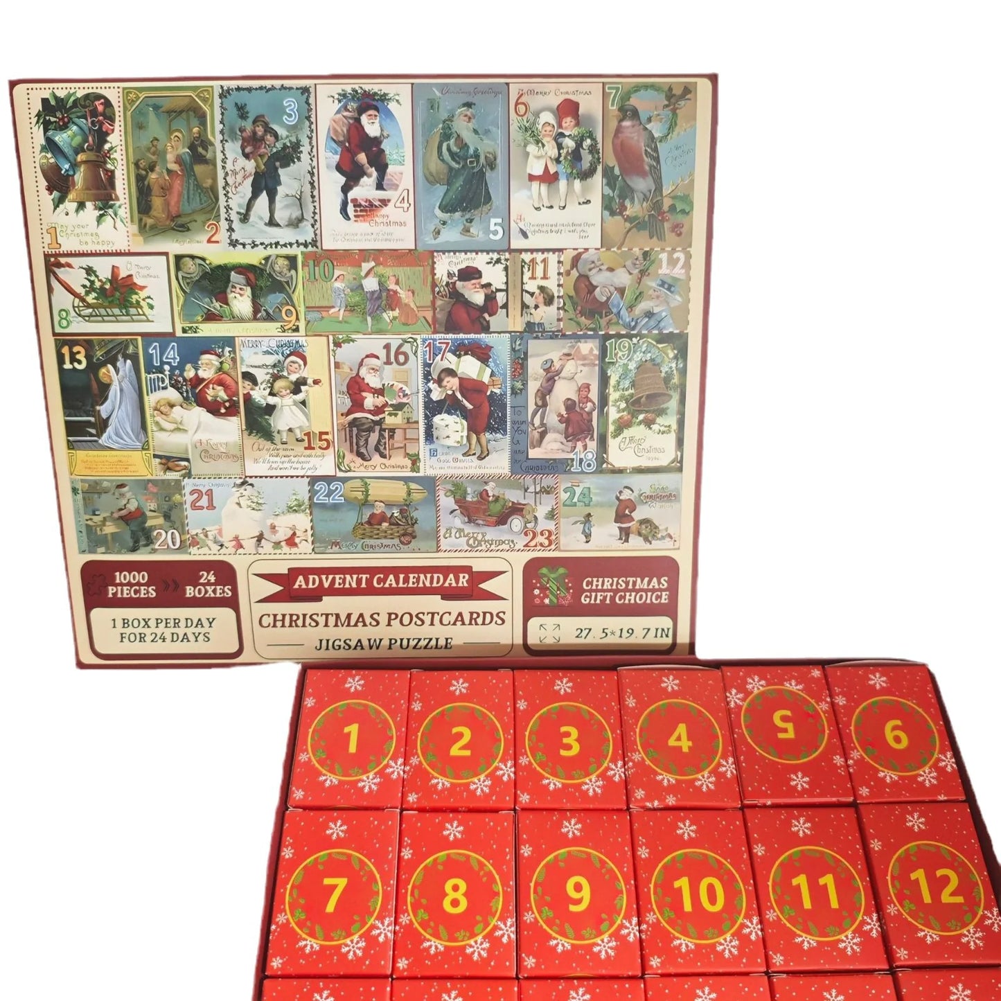 24-Box Christmas Advent Puzzle