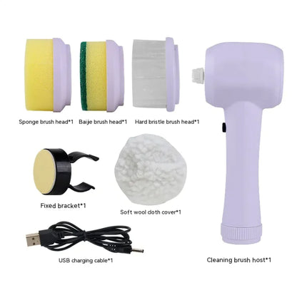 PowerScrub - Cordless 4-in-1 Electric Handheld Scrubber Brush