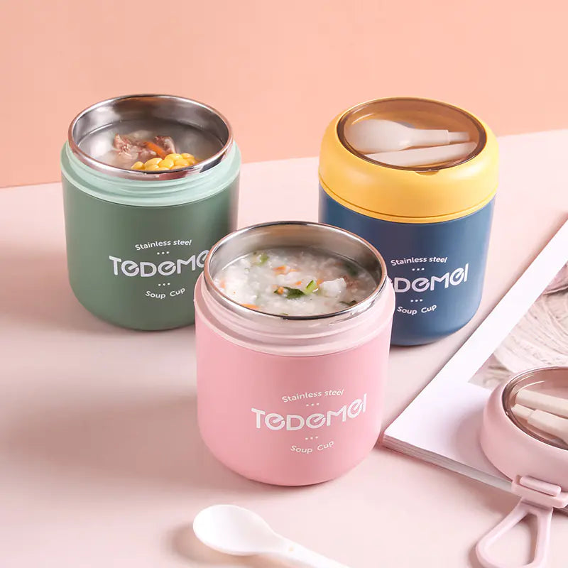 MealSip Duo - Insulated Stainless Steel Lunch Box and Cup Set