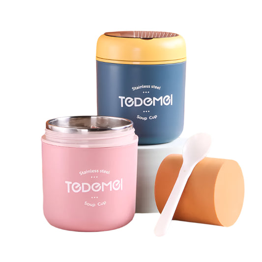 MealSip Duo - Insulated Stainless Steel Lunch Box and Cup Set
