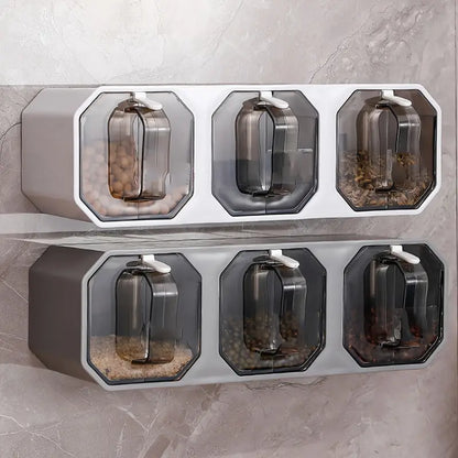 AromaHold – Sleek Wall Spice Containers Without Drilling Needed