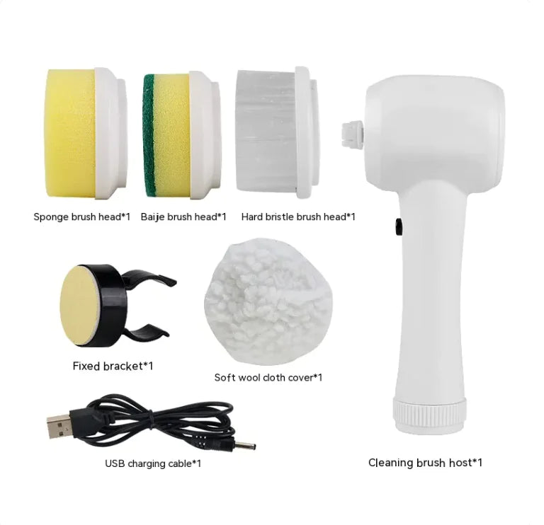 PowerScrub - Cordless 4-in-1 Electric Handheld Scrubber Brush