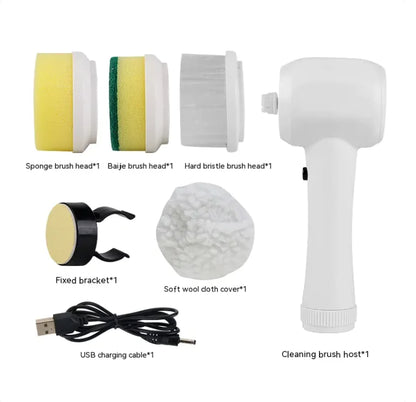 PowerScrub - Cordless 4-in-1 Electric Handheld Scrubber Brush