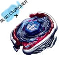 Beyblade with Blue Launcher