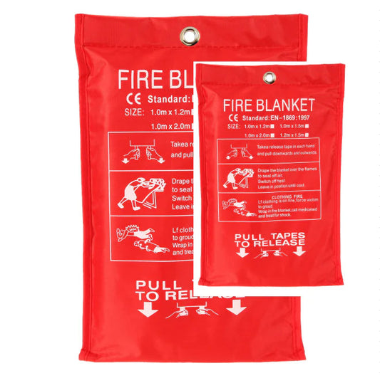 2pcs Fire Escape Safety Blanket – Emergency Heat Protection for Home Use