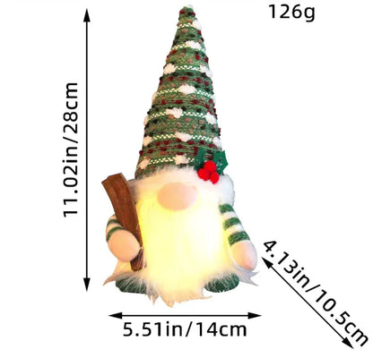 Glow Sled Christmas Doll