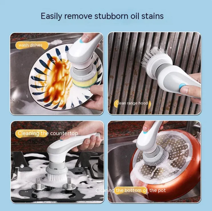 PowerScrub - Cordless 4-in-1 Electric Handheld Scrubber Brush