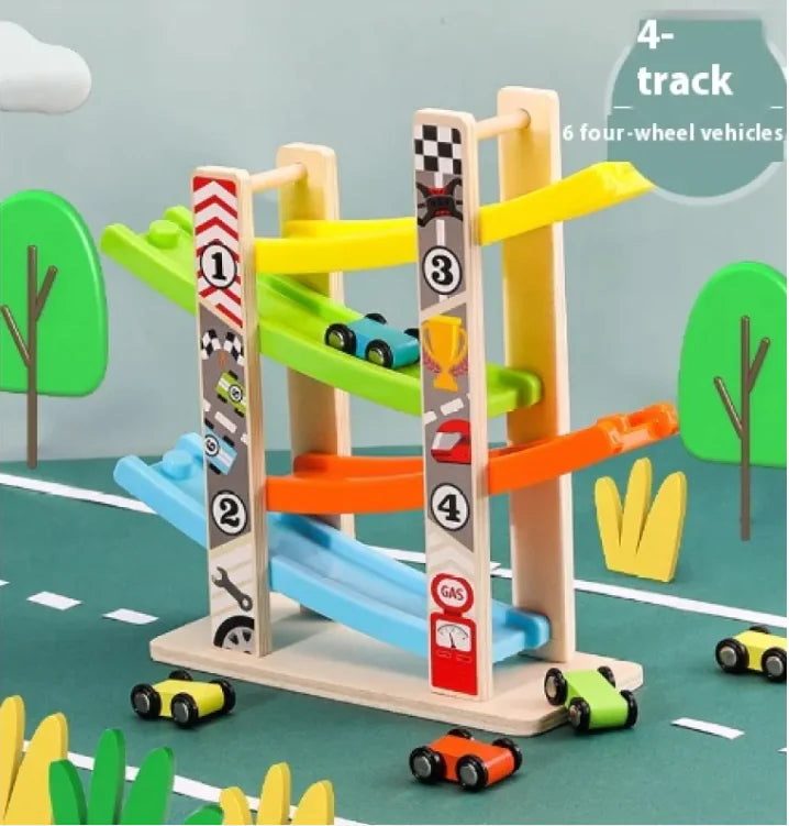 Four-Layer Track Pulley Toy