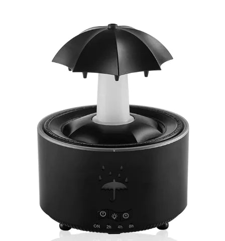 MistAura - Rotating Ultrasonic Aroma Humidifier for Home Relaxation