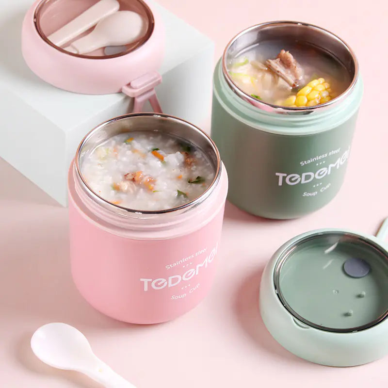 MealSip Duo - Insulated Stainless Steel Lunch Box and Cup Set