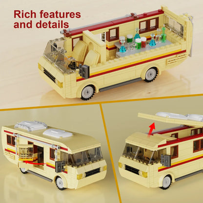 Cooking Lab RV Car Building Blocks Set